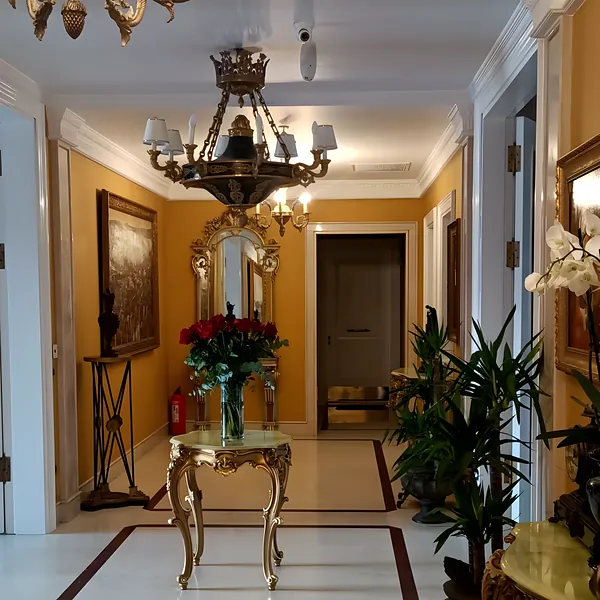 Emirgan yalı dairelerinin dekorasyonu yenilenmiş giriş holü